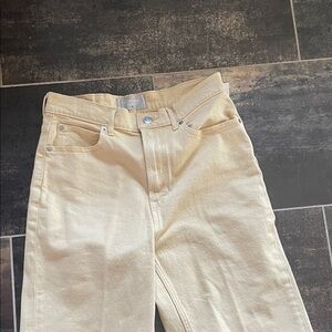 Everlane soft, yellow the way high jean